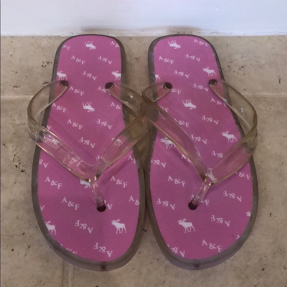 clear plastic flip flops